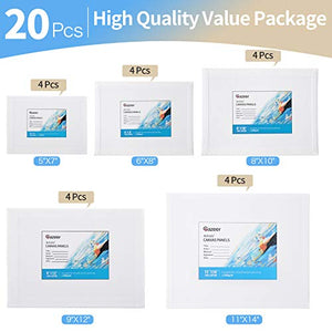 Premium Canvas Panels - 20pack - art materials