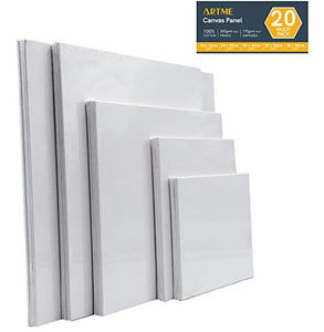 Canvas Panels (20pack) 5 sizes - art materials