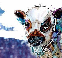 Load image into Gallery viewer, Artistic Cow   - Print of original Alcohol Ink Painting
