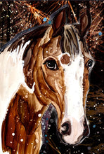 Load image into Gallery viewer, Lovely horse   - Print of original Alcohol Ink Painting

