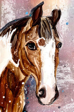Load image into Gallery viewer, Lovely horse   - Print of original Alcohol Ink Painting
