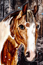 Load image into Gallery viewer, Lovely horse   - Print of original Alcohol Ink Painting
