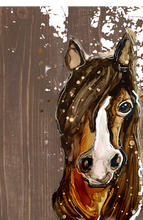 Load image into Gallery viewer, Elegant horse   - Print of original Alcohol Ink Painting
