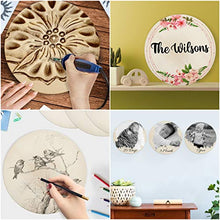 Load image into Gallery viewer, Wooden Unfinished Round Circles &amp; Sanding Block (8 Pack) - 30cm - art materials
