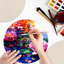 Load image into Gallery viewer, Wooden Unfinished Round Circles &amp; Sanding Block (8 Pack) - 30cm - art materials
