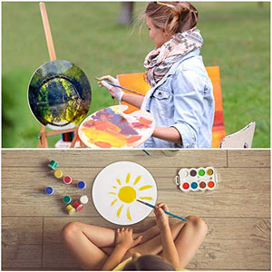 Circle Shape Blank Canvas (2 Pack) - 30cm (12 inches) - art materials