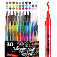 Load image into Gallery viewer, Acrylic Paint Markers Pens – 30 Acrylic Paint Pens Medium Tip (2mm) - art materials
