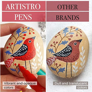 Acrylic Paint Markers Pens – 30 Acrylic Paint Pens Medium Tip (2mm) - art materials