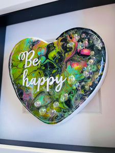 One-of-the-Kind - Colourful heart - BE HAPPY
