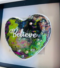 Load image into Gallery viewer, One-of-the-Kind - Colourful heart - BELIEVE
