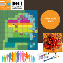 Load image into Gallery viewer, Fingal United - orange canvas tile
