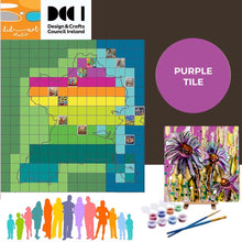 Load image into Gallery viewer, Fingal United - purple canvas tile
