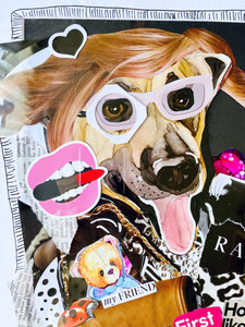 VIP holidays - mixed media collage