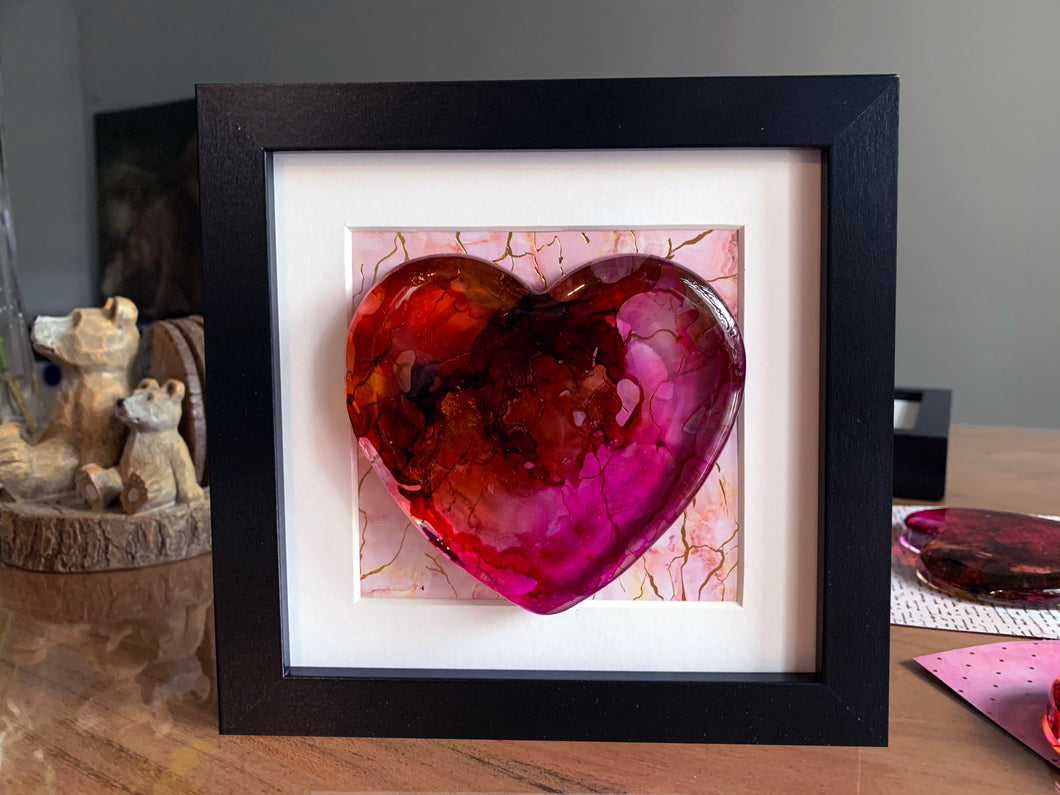Cracked golden heart