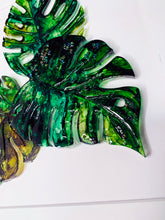 Load image into Gallery viewer, Monstera leaves - composition of three
