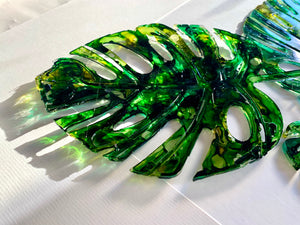 Monstera leaves - composition of three / four