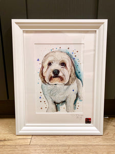 Unique original custom art painting of beloved pets - A4 art size