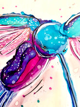 Load image into Gallery viewer, Pretty humming-bird - Alcohol Ink Painting on Yupo Paper
