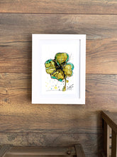 Load image into Gallery viewer, Mysterious clover - Alcohol Ink Painting on Yupo Paper
