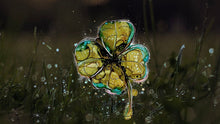 Load image into Gallery viewer, Mysterious clover - Print of original Alcohol Ink Painting
