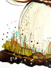 Load image into Gallery viewer, Mr Wild mushroom - Alcohol Ink Painting on Yupo Paper
