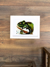 Load image into Gallery viewer, Inscrutable chameleon - Alcohol Ink Painting on Yupo Paper

