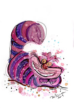 Load image into Gallery viewer, the Cheshire Cat - Alcohol Ink Painting on Yupo Paper
