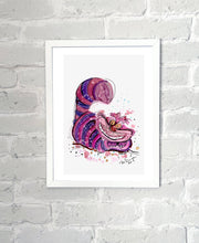Load image into Gallery viewer, the Cheshire Cat - Alcohol Ink Painting on Yupo Paper
