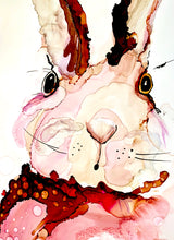 Load image into Gallery viewer, Little Bunny - Alcohol Ink Painting on Yupo Paper
