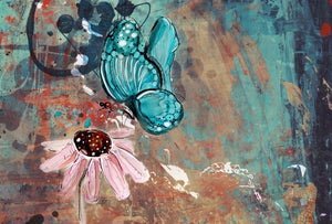 Enjoy your own life - Print of original Alcohol Ink Painting