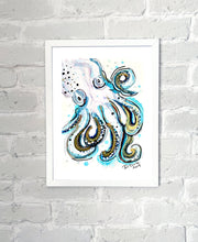 Load image into Gallery viewer, Wild octopus - Alcohol Ink Painting on Yupo Paper
