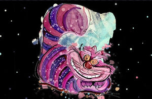 the Cheshire Cat - Print of original Alcohol Ink Painting
