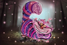 Load image into Gallery viewer, the Cheshire Cat - Print of original Alcohol Ink Painting

