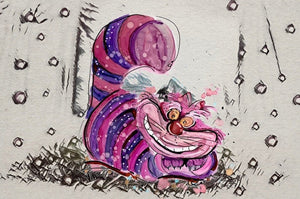 the Cheshire Cat - Print of original Alcohol Ink Painting