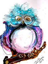 Load image into Gallery viewer, To be experienced and clever first you must first be crazy - Alcohol Ink Painting on Yupo Paper

