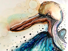 Load image into Gallery viewer, Go where you feel the most alive - Alcohol Ink Painting on Yupo Paper
