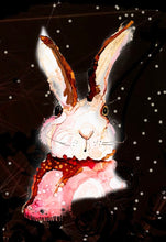 Load image into Gallery viewer, Little Bunny - Print of original Alcohol Ink Painting

