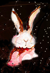 Little Bunny - Print of original Alcohol Ink Painting