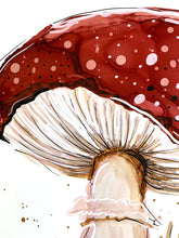 Load image into Gallery viewer, Mysterious toadstool - Alcohol Ink Painting on Yupo Paper
