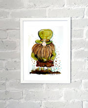 Load image into Gallery viewer, Irish Leprechaun - Alcohol Ink Painting on Yupo Paper
