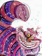 Load image into Gallery viewer, the Cheshire Cat - Alcohol Ink Painting on Yupo Paper

