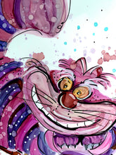 Load image into Gallery viewer, the Cheshire Cat - Alcohol Ink Painting on Yupo Paper
