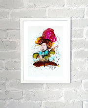 Load image into Gallery viewer, The Mad Hatter - Alcohol Ink Painting on Yupo Paper
