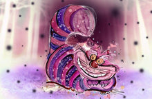 Load image into Gallery viewer, the Cheshire Cat - Print of original Alcohol Ink Painting
