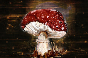 Mysterious toadstool - Print of original Alcohol Ink Painting