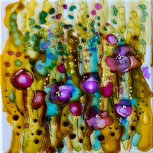 Load image into Gallery viewer, Happy meadow - glass paint art
